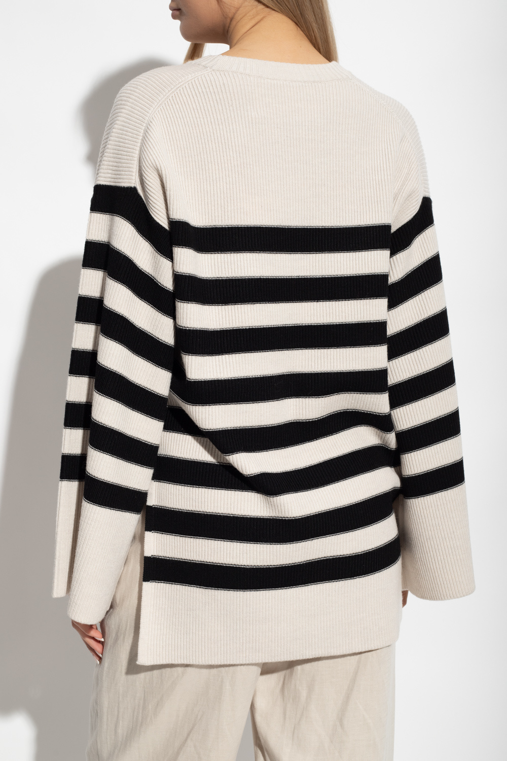 Cream Leon wool Touring sweater By Malene Birger IetpShops